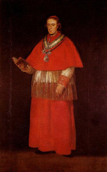 Francisco de Goya Portrait of Cardinal Luis Marea de Borben y Vallabriga Sweden oil painting art